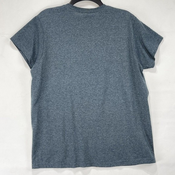 Womens T Shirt Sz L Gray Cotton Short Sleeves basic tee - Picture 2 of 11